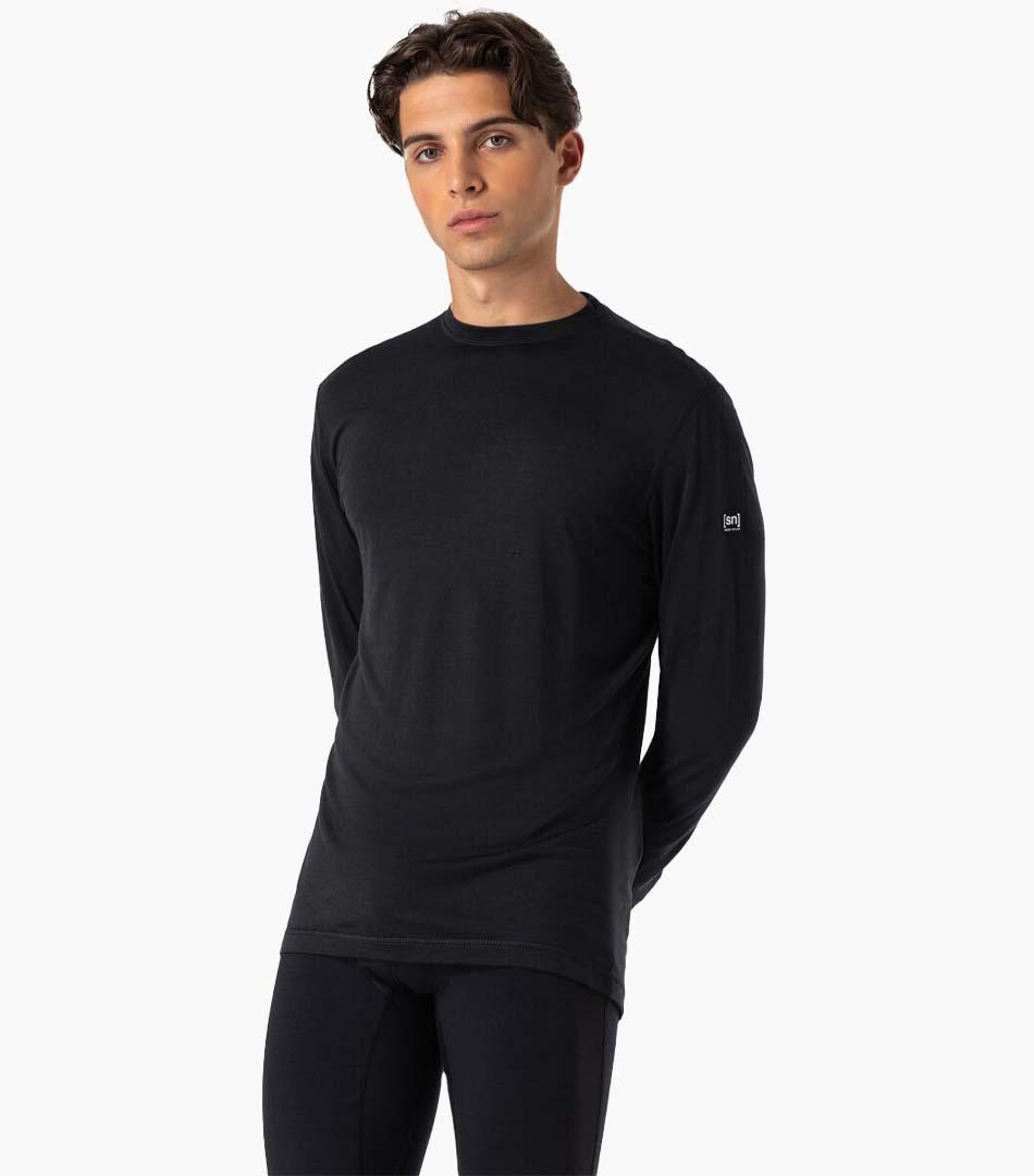 Uldundertøj sæt – Herre – 100% merino uld – Sort
