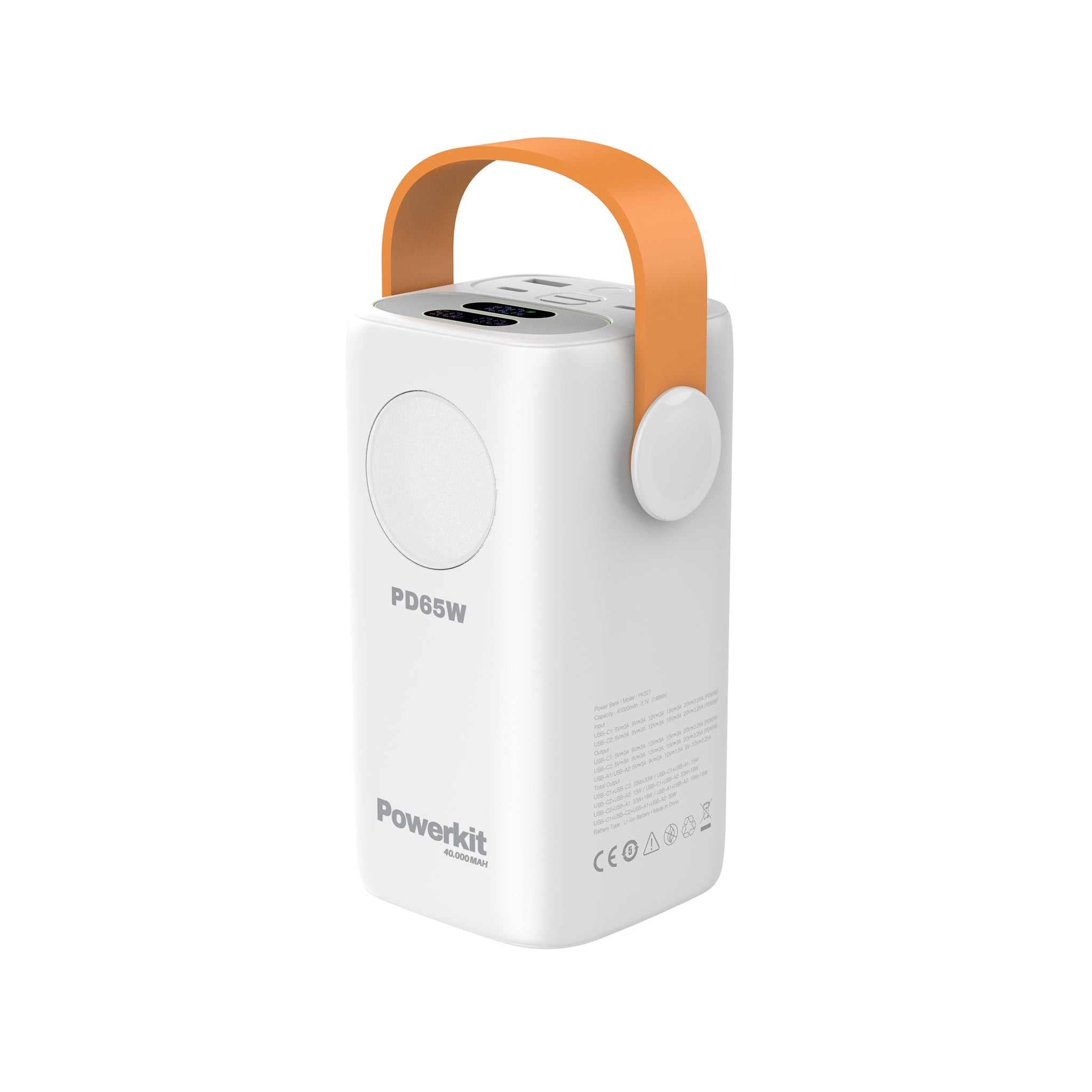 Power Station 40.000 mAh - lynladning - indbygget display